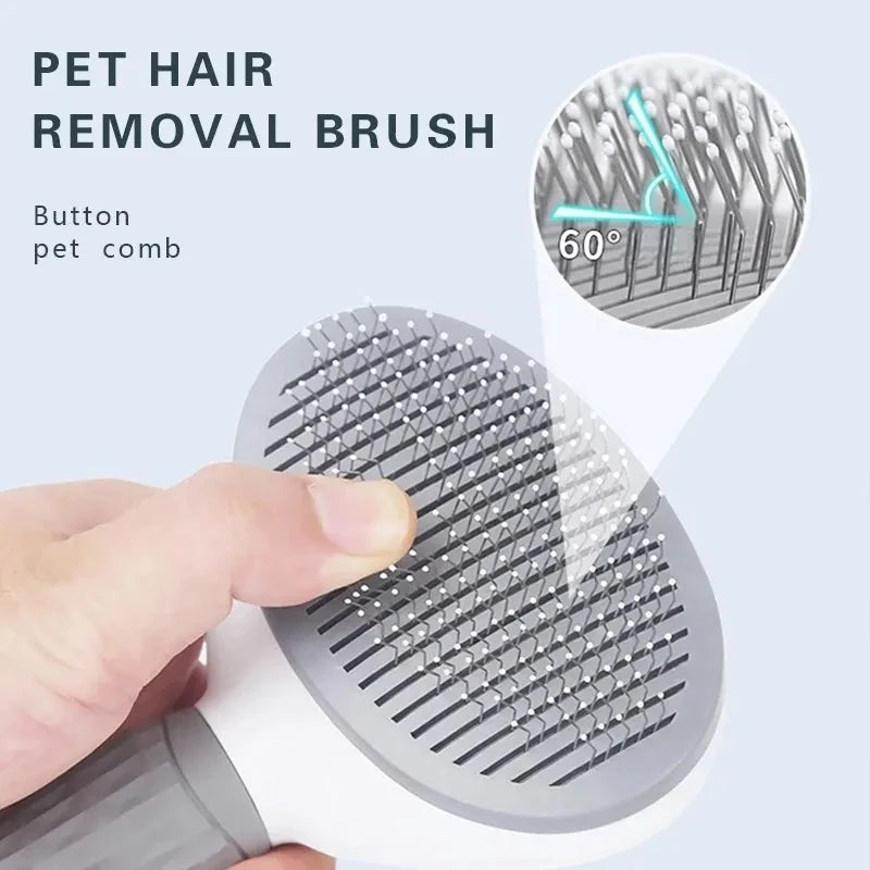 PawEssentials Self-Cleaning Pet Brush