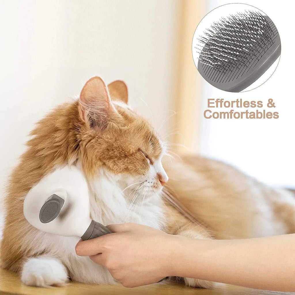 PawEssentials Self-Cleaning Pet Brush