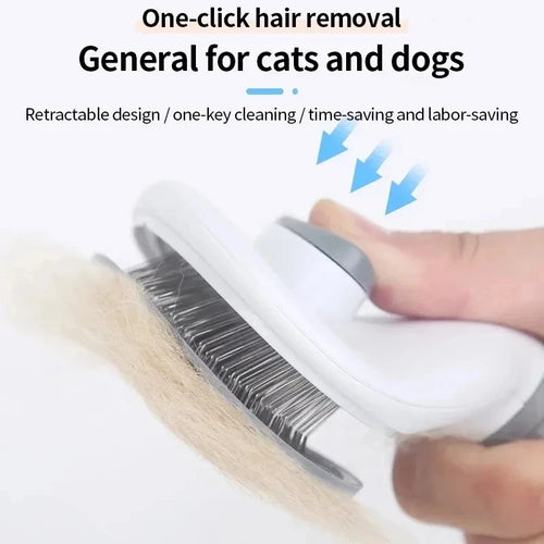 PawEssentials Self-Cleaning Pet Brush