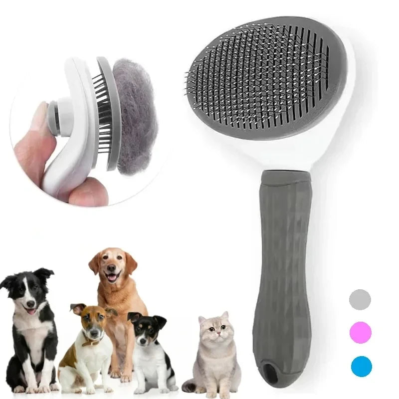 PawEssentials Self-Cleaning Pet Brush