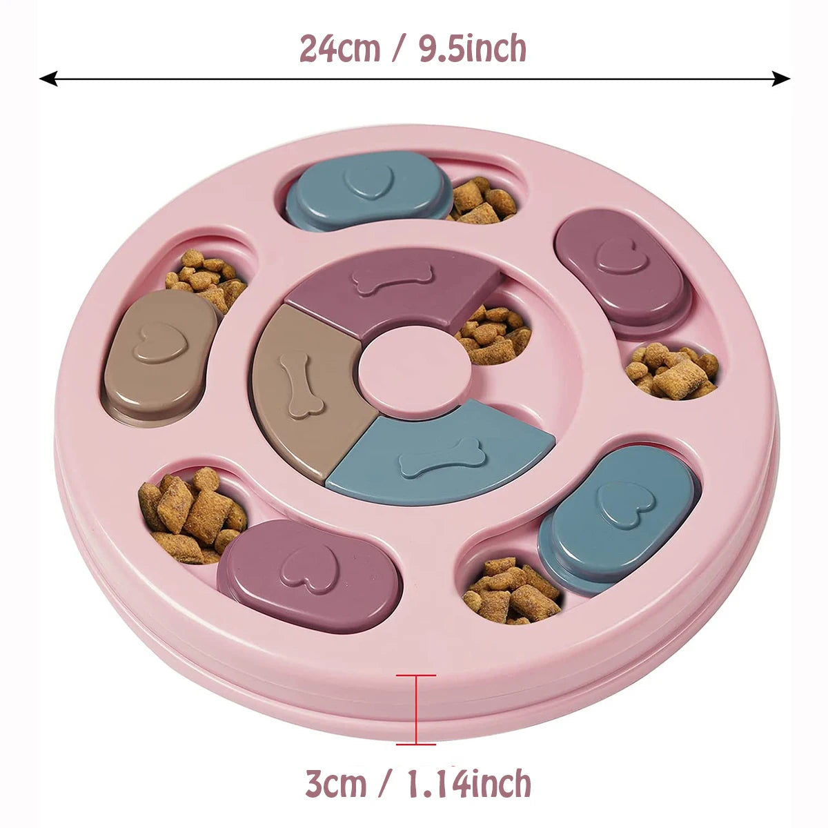 PawEssentials Interactive Slow Feeder Bowl