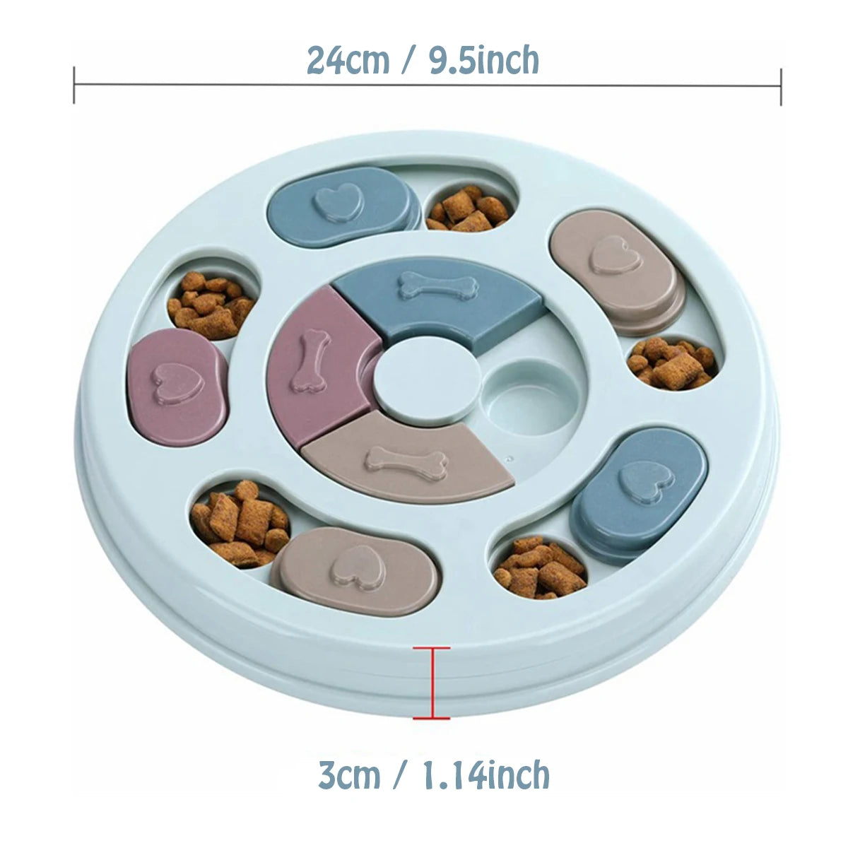 PawEssentials Interactive Slow Feeder Bowl