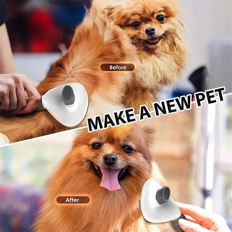 PawEssentials Self-Cleaning Pet Brush