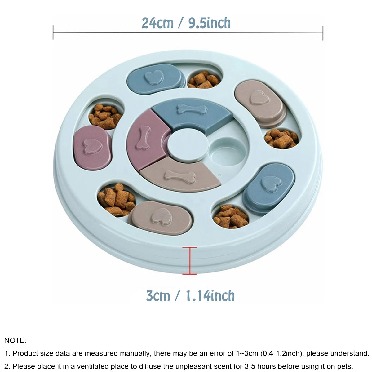 PawEssentials Interactive Slow Feeder Bowl